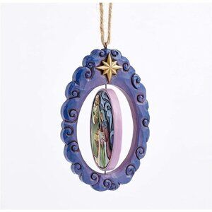Enesco Jim Shore Holy Family Christmas Rotating Ornament 4055358 New